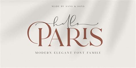 Hello Paris Serif Regular Font Xfontspro