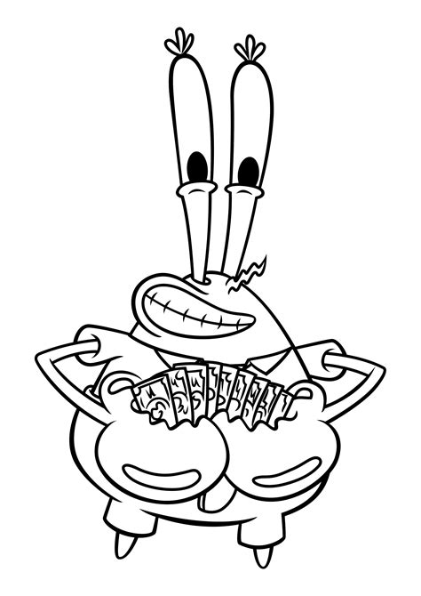 Mr Crab Spongebob Coloring Pages