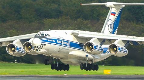 It was designed to deliver heavy machinery to remote, poorly served areas. ILYUSHIN IL-76 LANDING + Departure - "The Vodka Burner ...