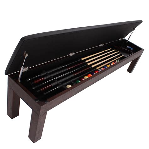 The average pool size depends on the space available around the home. Viking Bench Seat with Hidden Billard Accessory Storage