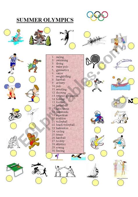 15 Free Olympic Printables For Kids Classy Mommy Olympics Sport Word