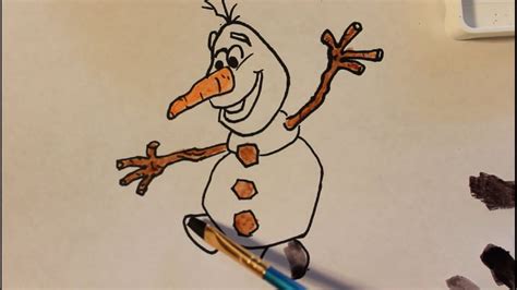 Drawing How To Draw Olaf From Frozen Hd Easy Step By Step Fan Art