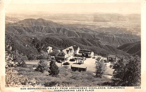 Arrowhead Highlands California San Bernardino Valley Real Photo Pc