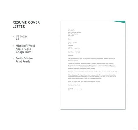 Resume templates curriculum vitae format college students pdf. Engineering Cover Letters - 11+ Free Word, PDF Format ...