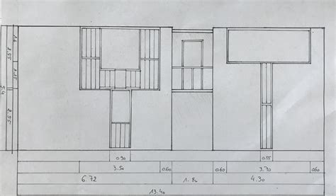 ESHERICK HOUSE by Louis Kahn 平面図
