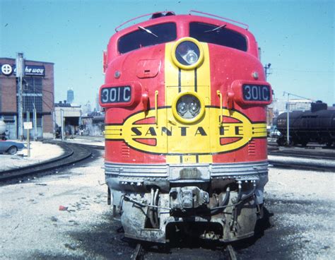 Santa Fe F Unit Santa Fe Coach Yard In Chicago 1972 Railsr4me Flickr
