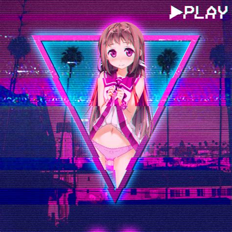 Looking for the best 1920x1080 anime wallpapers? Wallpaper : vaporwave, anime girls, purple dresses ...