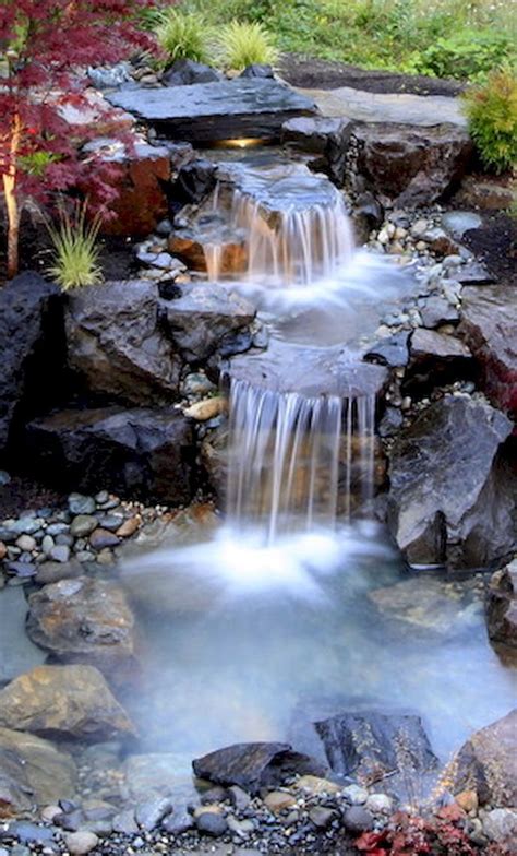 Waterfall Yard Ideas 65 Lovely Backyard Waterfall And Pond