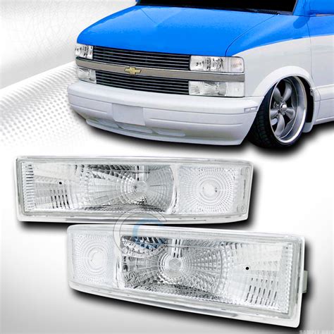 Euro Chrome Signal Parking Bumper Lights Lamps 1995 2005 Chevy Astro