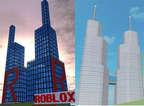 I Just Remade The Roblox Hq Towers In Studio Roblox