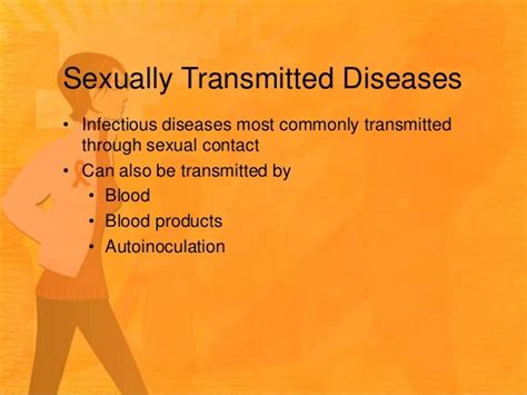 Sexually Transmitted Diseases Stds With Nursing Responsibilty