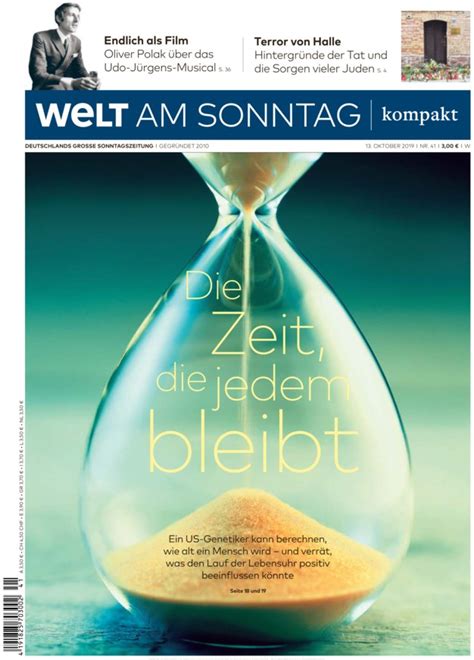 Welt Am Sonntag Kompakt Vom 13102019 Als Epaper Im Ikiosk Lesen