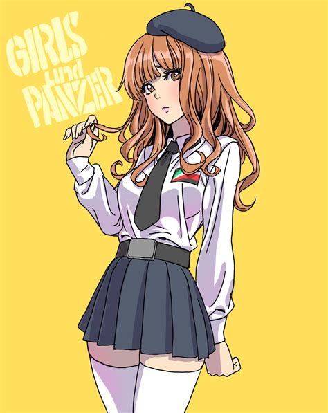 Takebe Saori Girls Und Panzer Drawn By Yamashitashunya Danbooru