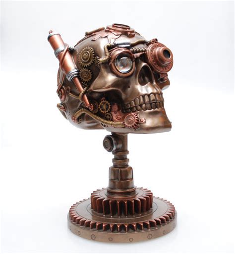 Want to discover art related to steampunk? Steampunk Veronese Design - Skull Gear Statue - Catawiki