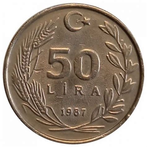 50 Lira Turquia 1987