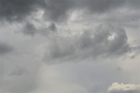 Dark Gloomy Gray Cloudy Sky Before Thunderstorm In Summer Storm Heaven