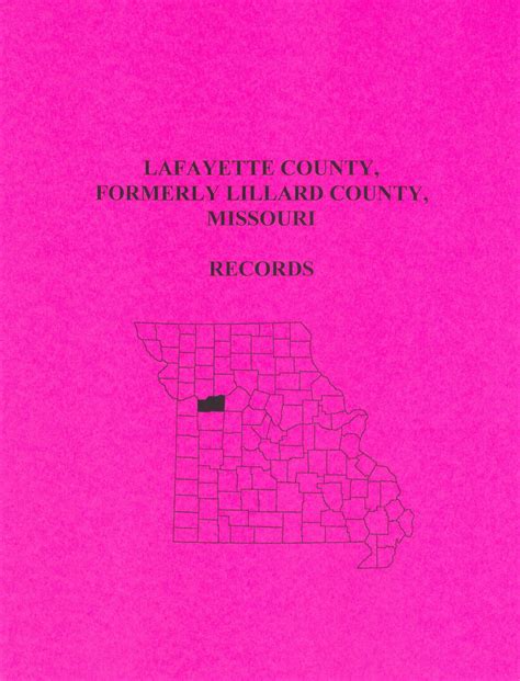 Lafayette County Missouri Records Mountain Press And Southern Genealogy Books
