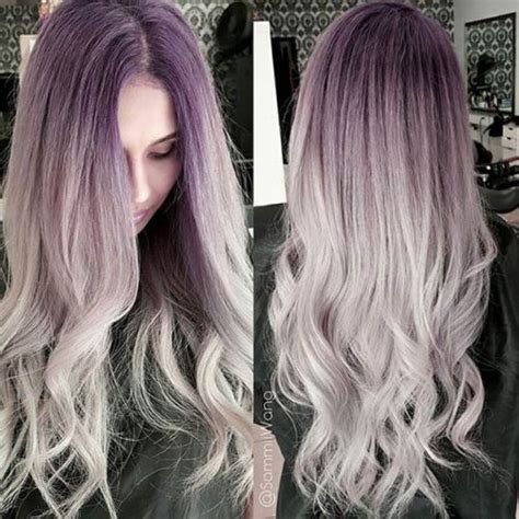 The two neutralize each other. 19 Stunning Silver Hair Color Ideas (Ombre, Balayage ...