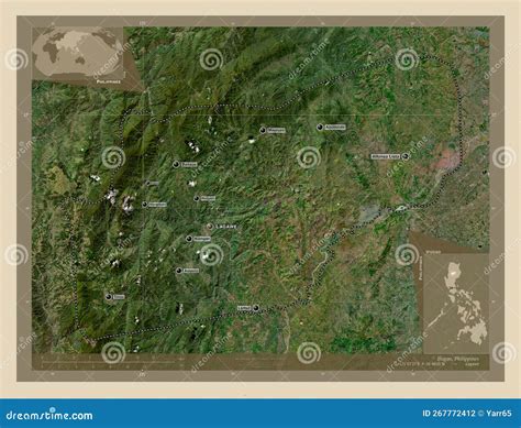Ifugao Philippines High Res Satellite Labelled Points Of Citi Stock