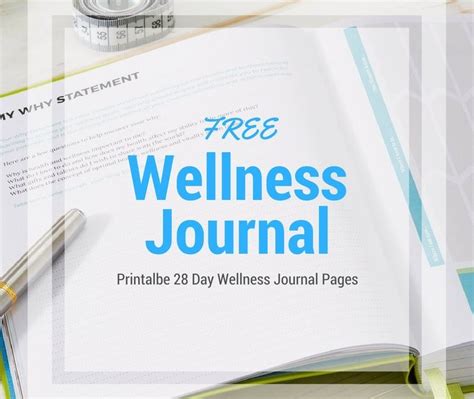 28 Day Printable Wellness Journal Pages The Fitfilled Life