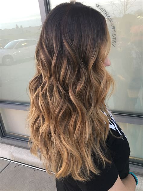 Black To Caramel Ombre