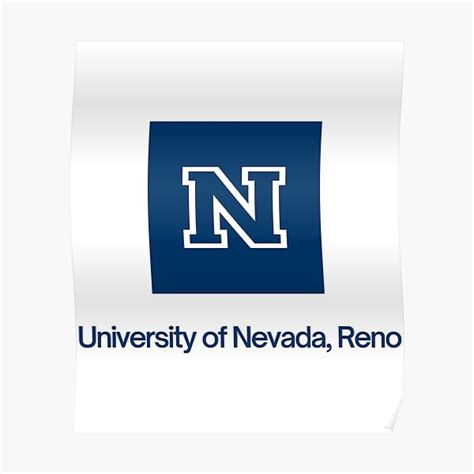 University Of Nevada Reno Poster For Sale By Bluegrove Redbubble