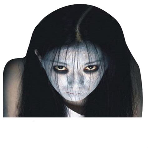 Drop Shiping Diy Reflective Evil Scary Girl Ghost Face Rear Car Windows