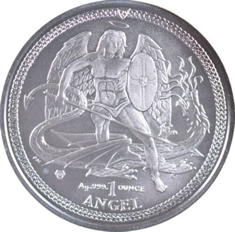 Better Date 2014 Isle Of Man 1 Angel 1 Oz Silver Angel World Coin