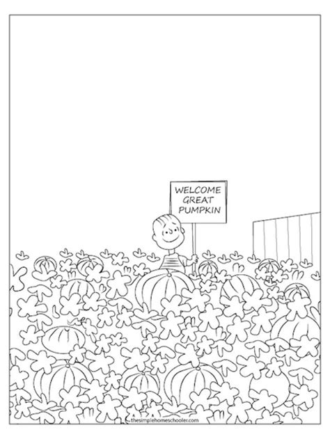 The Best Charlie Brown Halloween Printable Coloring Pages Story The