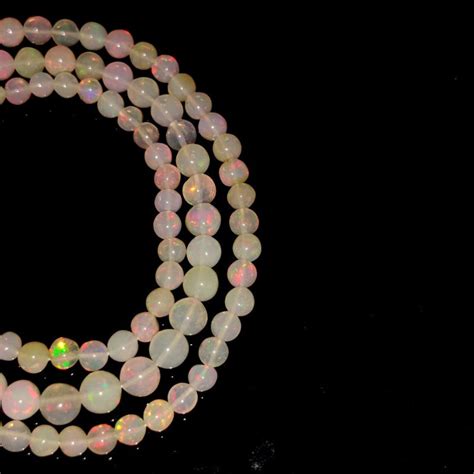 Opal Beaded Necklace Gemstone 4435ct High Quality Natural Etsy