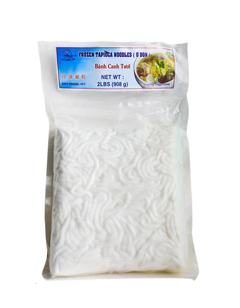 Vietnamese Lady Frozen Tapioca Noodle Udon Banh Canh 2 Lb 15 Count