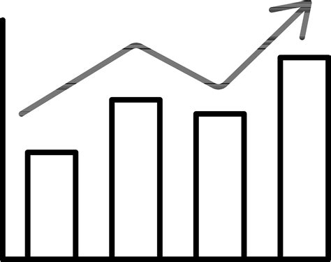 Growth Bar Graph Icon In Black Outline 24324737 Vector Art At Vecteezy