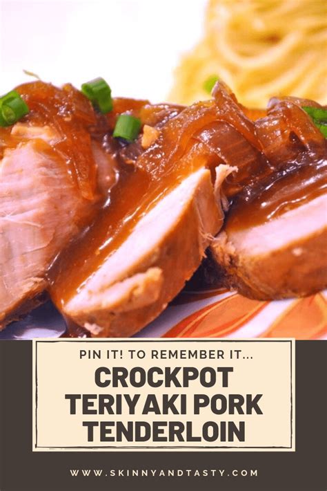Cook the pork over medium heat for 8 to 10 minutes or until the internal temperature of the pork reaches 145 degrees f, turning the pork occasionally. Crockpot Teriyaki Pork Tenderloin - Skinny & Tasty Recipes