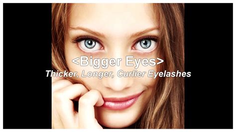 Bigger Eyes And Longer Eyelashes Fast Subliminalfrequencies Youtube