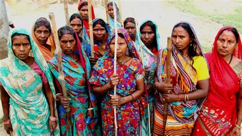 Indian Women Chase Away Defecators With Sticks Bbc News