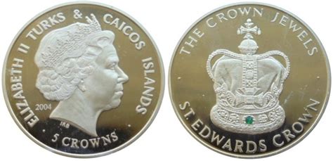 5 Crowns Elizabeth II The Crown Jewels Turks And Caicos Islands