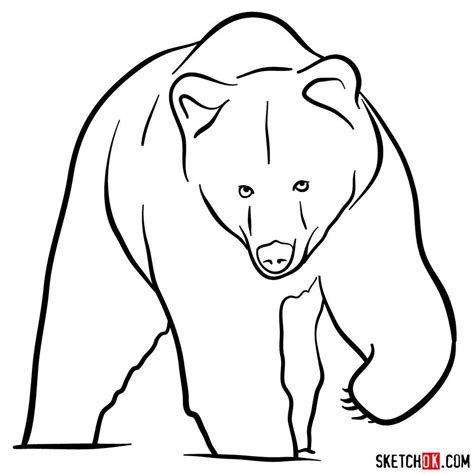 Grizzly Bear 2 Bear Sketch Bear Drawing Bear Claw Tattoo Riset