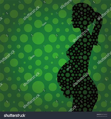 pregnant naked woman silhouette illustration 스톡 벡터 로열티 프리 90756923 shutterstock