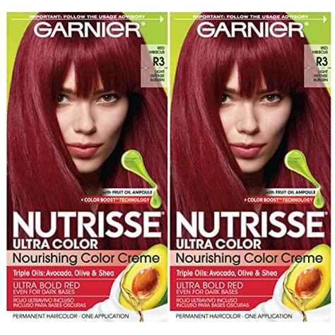 Buy Garnier Sse Ultra Color Nourishing Permanent Hair Color Cream R3 Light Intense Auburn Pack