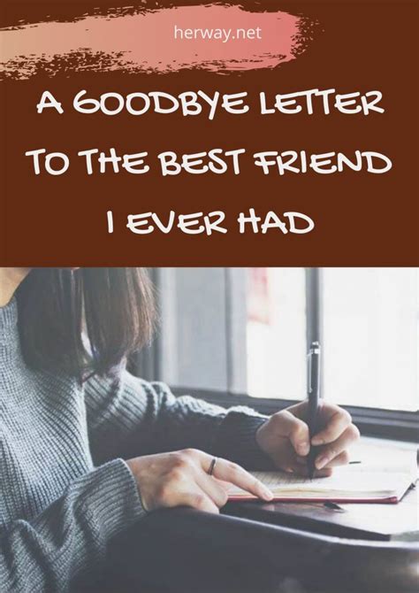 Goodbye Letter To A Friend