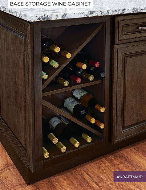 Kraftmaid Wine Storage Doubles As A Convenient Place To Keep Wine And