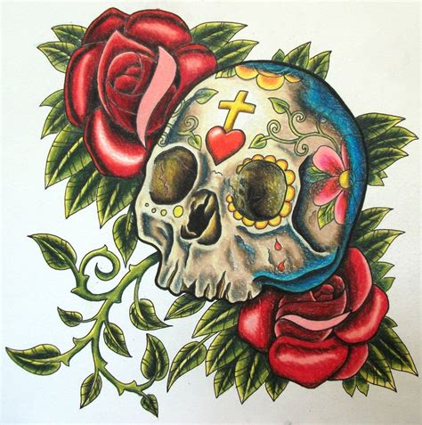 Sugar Design Skull Tattoosugar Design Skull Tattoo