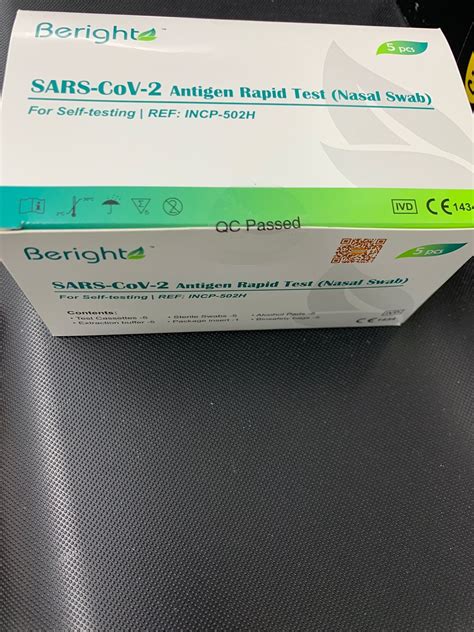 Alltest Saliva Antigen Test Kit 1s Ready Stock Covid 19 Home Test Kit