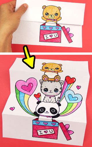 How To Draw A Cute Puppy Folding Surprise Puppy And Pets
