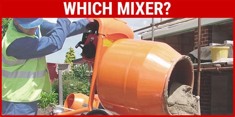 Types of Portable Cement Mixer | Red Band UK - Blog