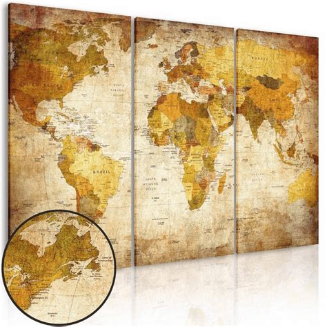 World Map Art Large Wayne Baisey