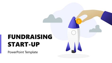 Rocket Infographic Fundraising Startup Ppt Template Slidemodel