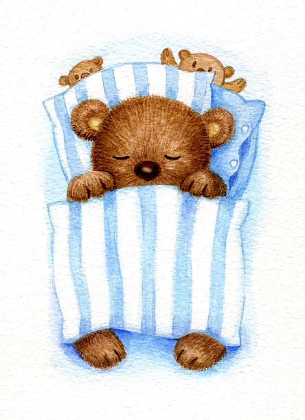 Little Boy Sleeping Teddy Bear Cartoons Stock Photos Pictures