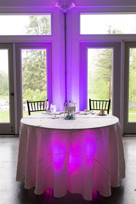 Purple Lavender Pink Wedding Uplighting By Soundwave Djs Harrisburg Pa