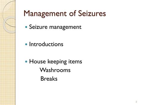 Ppt Management Of Seizures Powerpoint Presentation Free Download
